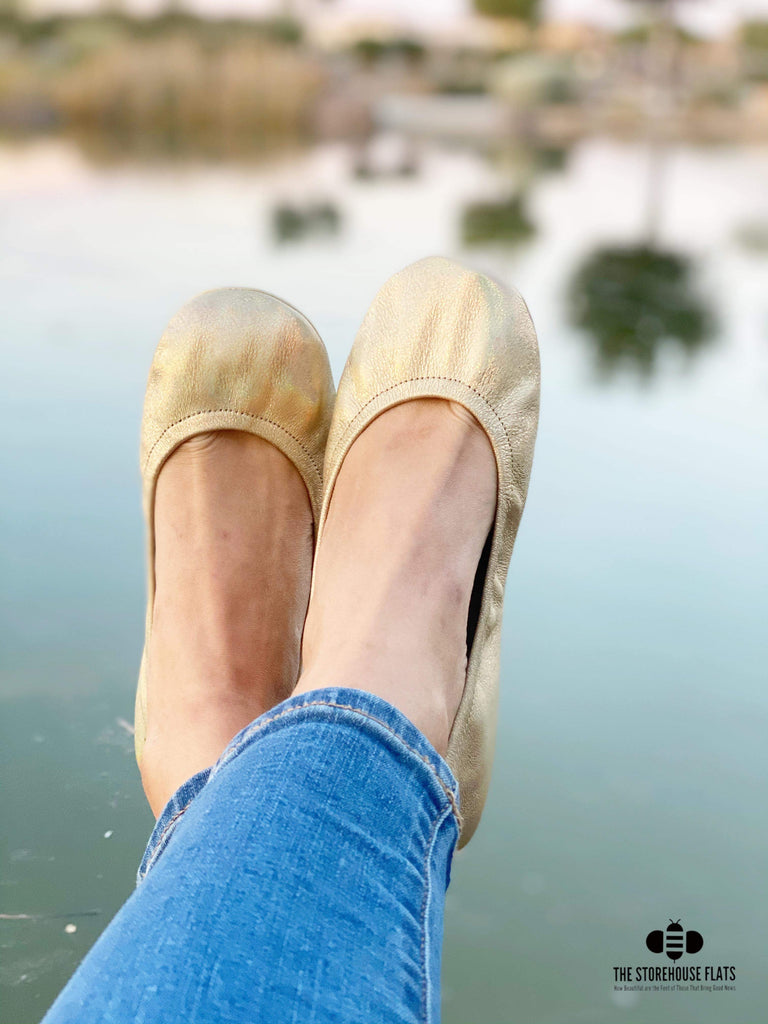 Golden Rainbow Storehouse Flats - December Release Ballet Flats